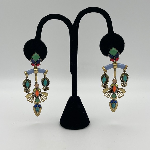 Stella And Dot Pierced Post Dangle Chandelier Stud Earrings - Picture 1 of 9